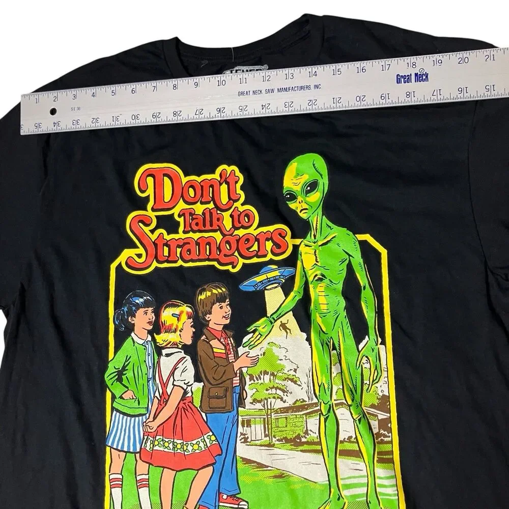 Steven Rhodes T Shirt Mens XL Alien UFO Funny Graphic Retro Streetwear Space - Picture 6 of 9